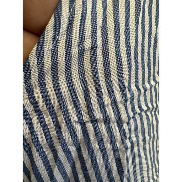 Old Navy striped tank blouse blue and white Women size L - Picture 2 of 4